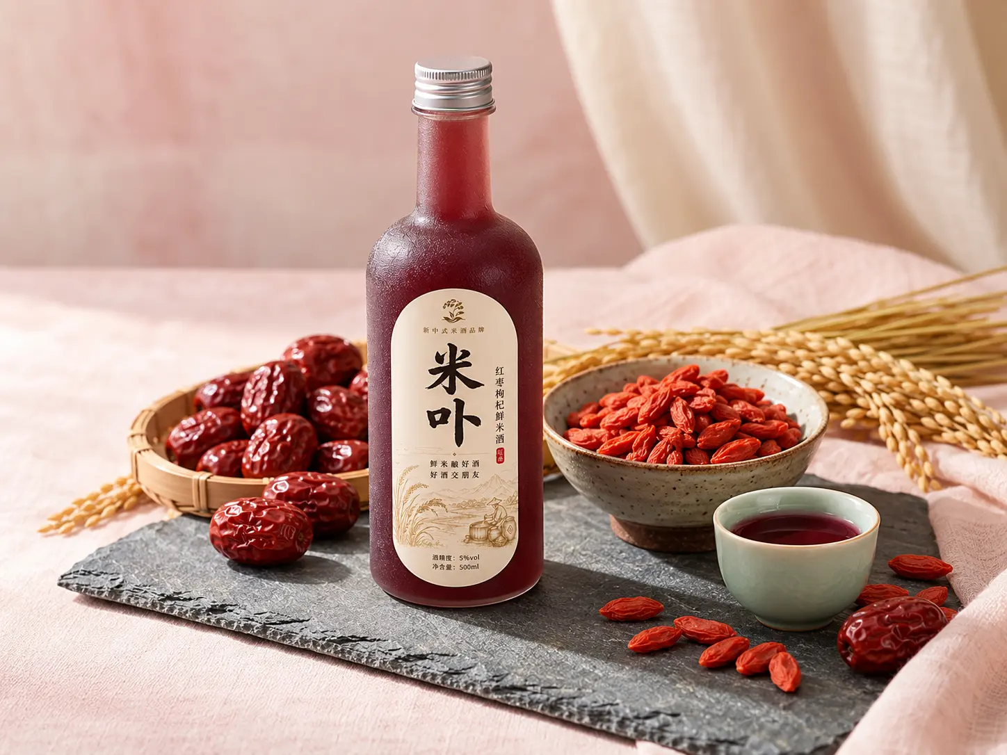 红枣枸杞鲜米酒