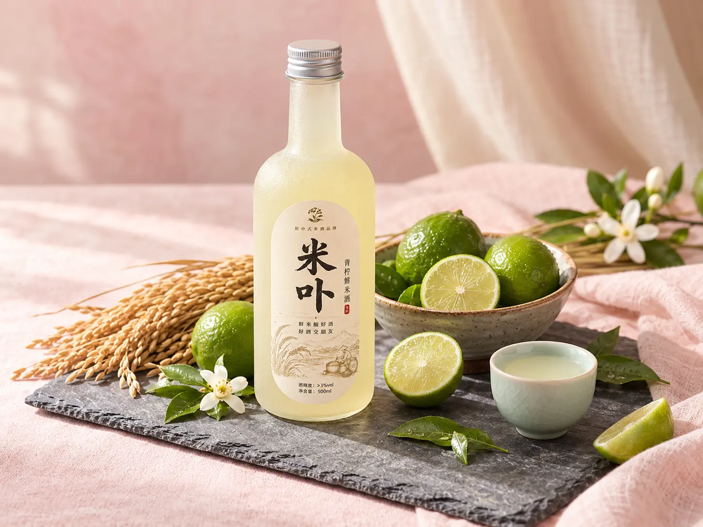 青柠鲜米酒